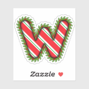 Weihnachtsbrief W Aufkleber