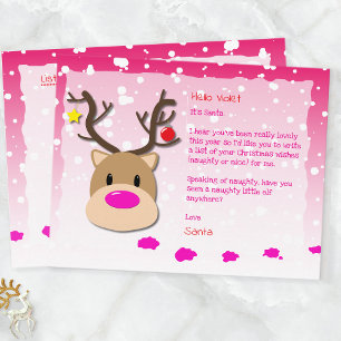 Weihnachtsbrief, Weihnachtsliste, Postkarte für Ki