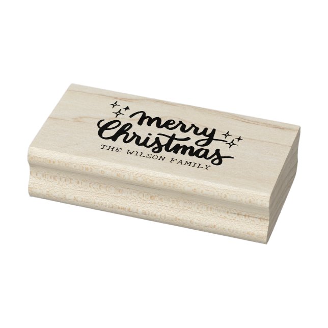 Weihnachtsbriefe Calligrafie Frohe Weihnachten Gummistempel (Stempel)