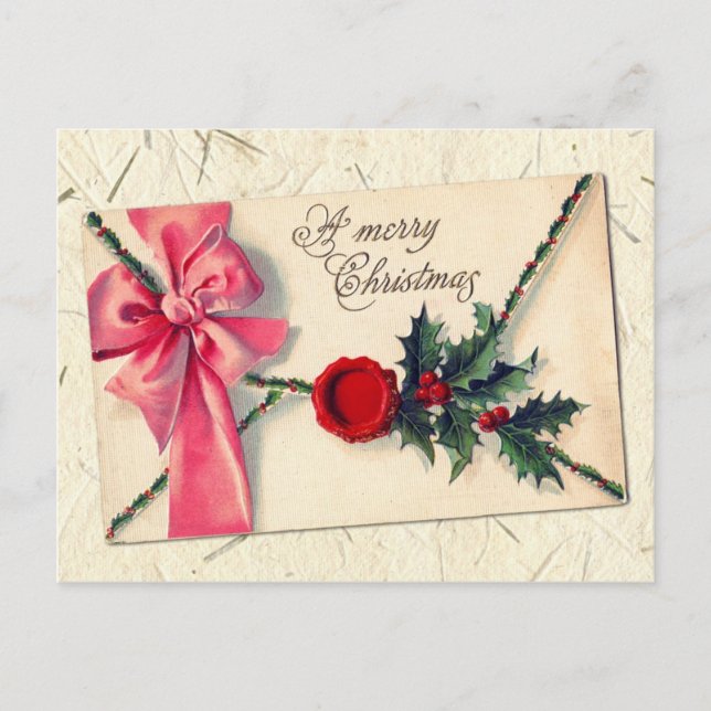 Weihnachtsbriefe! Feiertagspostkarte (Vorderseite)