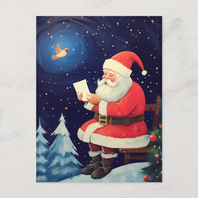 Weihnachtsbriefe - Weihnachtsfest Postkarte (Vorderseite)