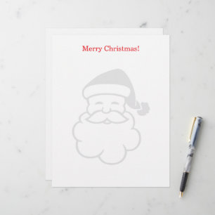 Weihnachtsbriefkopf mit Santa Claus-Wasserzeichen Briefbogen