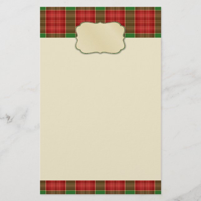 Weihnachtsbriefpapier Briefpapier (Vorderseite)