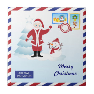 Weihnachtsbriefumschlag Fliese