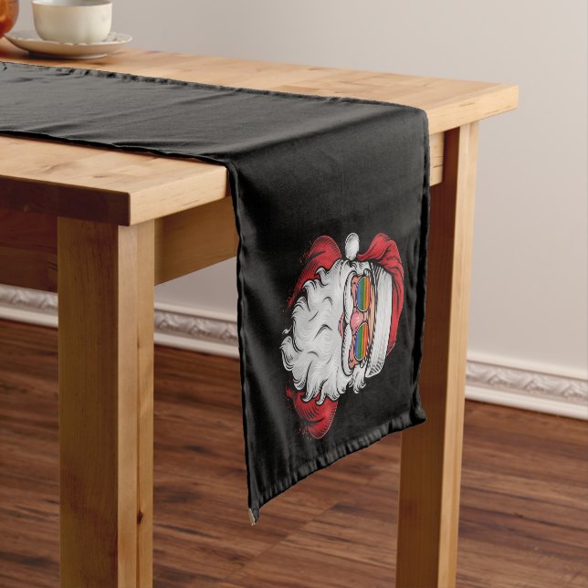 Weihnachtsbrille Pride Weihnachten Pajama Weihnach Kurzer Tischläufer (Beispiel)