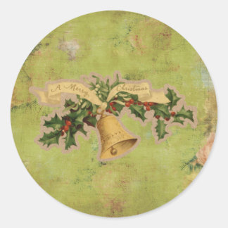 Weihnachtsbrille Runder Aufkleber