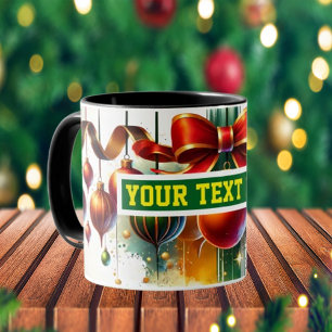 Weihnachtsbrillen Ornamente Kaffee Tasse