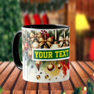 Weihnachtsbrillen Wasserfarben Tasse