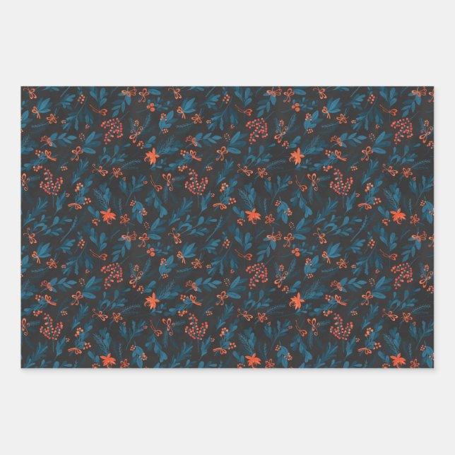 Weihnachtsbrot Geschenkpapier Set (Vorderseite)