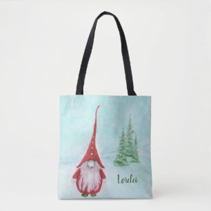 Weihnachtsbrücke Personalisierte Whimsical Tote Ta Tasche