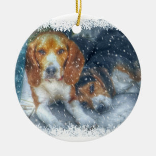 Weihnachtsbrüder Keramik Ornament