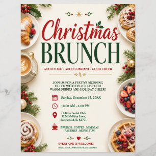 Weihnachtsbrunch-Flyer Flyer