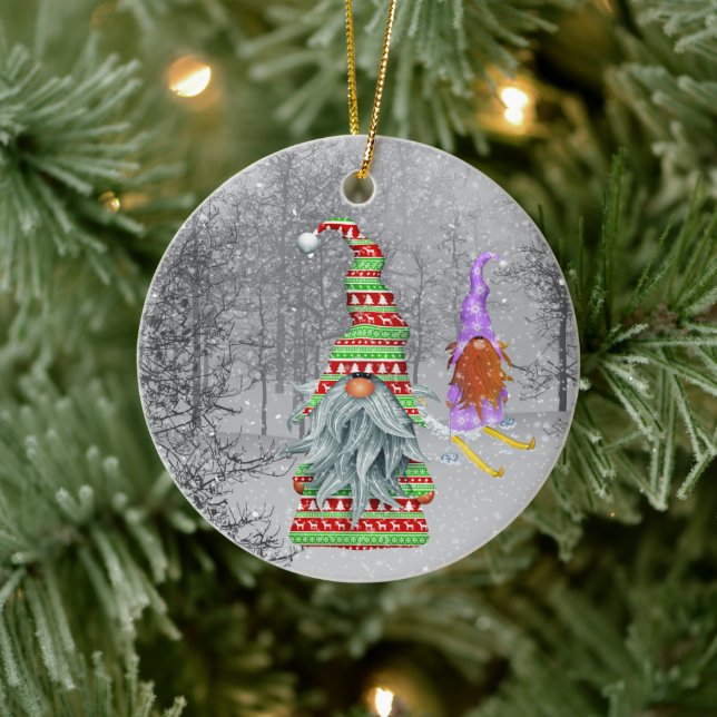 Weihnachtsbrunnen geben Stimmung Keramik Ornament (Baum)