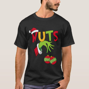 Weihnachtsbrust Nüsse Kastanien Xmas Paar passend T-Shirt