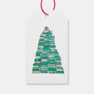 Weihnachtsbuch-Baum-Geschenk-Umbauten Geschenkanhänger