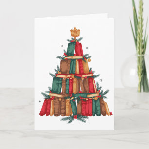 Weihnachtsbuch Baum Kiefernzweige Beeren Lesen Karte