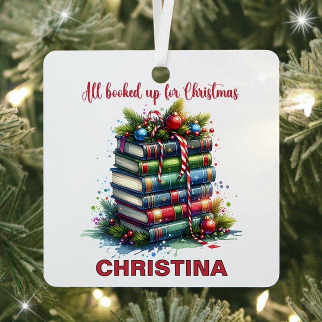 Weihnachtsbuch Individuelle Name Ornament Aus Metall (Von Creator hochgeladen)