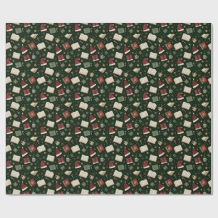 Weihnachtsbuch Liebhaber Traditionelles Wrapping P Geschenkpapier