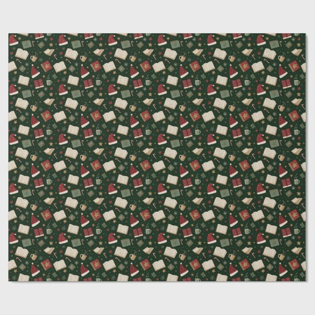 Weihnachtsbuch Liebhaber Traditionelles Wrapping P Geschenkpapier (Flach)