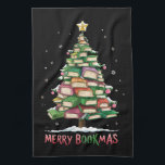 Weihnachtsbuch "Lover Tree Librarian Merry Bookmas Geschirrtuch<br><div class="desc">Weihnachtsbuch "Lover Tree Librarian Merry Bookmas"</div>