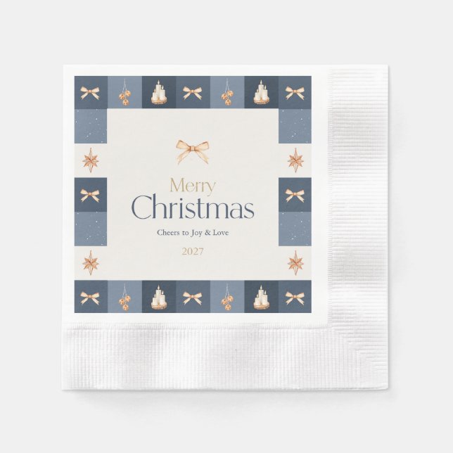 Weihnachtsbuch Napkin Serviette (Vorderseite)