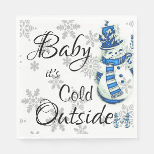 Weihnachtsbuch Napkins, Baby, es ist kalt draußen Serviette