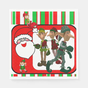 Weihnachtsbuch Napkins, Elf Serviette