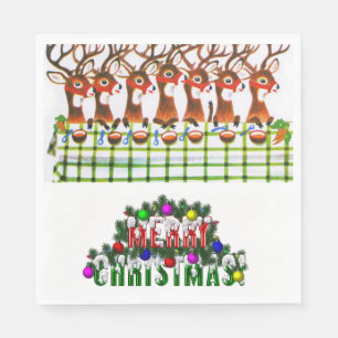 Weihnachtsbuch Napkins, Frohe Weihnachten Serviette