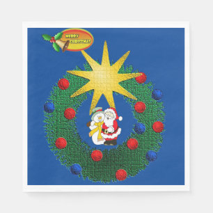 Weihnachtsbuch Napkins, Frohe Weihnachten Serviette