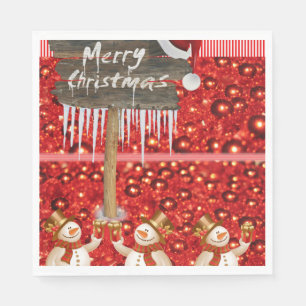 Weihnachtsbuch Napkins, Frohe Weihnachten Serviette