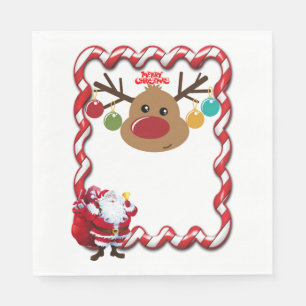 Weihnachtsbuch Napkins, Frohe Weihnachten Serviette
