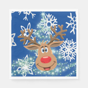 Weihnachtsbuch Napkins, Rentier Serviette