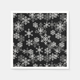Weihnachtsbuch Napkins-Schneeflocken Serviette