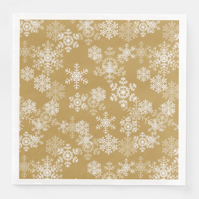 Weihnachtsbuch Napkins-Schneeflocken Serviette (Vorderseite)
