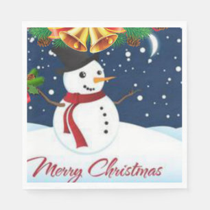 Weihnachtsbuch Napkins, Schneemann Serviette