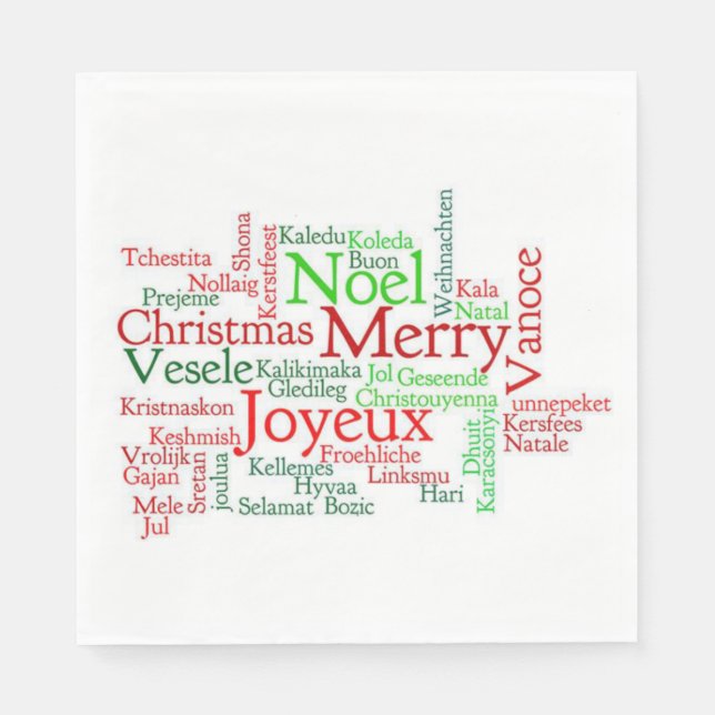 Weihnachtsbuch Napkins Serviette (Vorderseite)