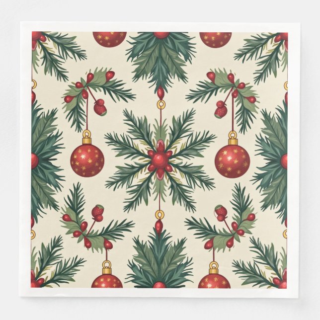 Weihnachtsbuch Napkins, Standardessen Serviette (Vorderseite)