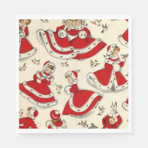 Weihnachtsbuch Napkins, Vintag Serviette