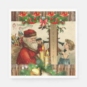 Weihnachtsbuch Napkins, Vintag Serviette