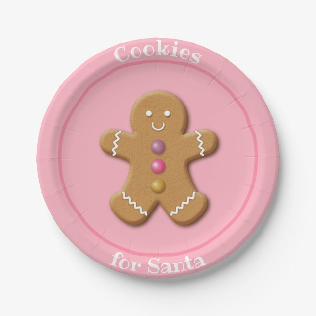 Weihnachtsbuch-Teller - Cookies für den Weihnachts Pappteller (Vorderseite)
