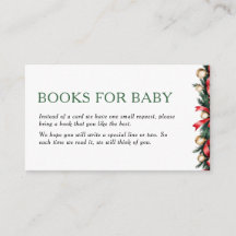 Weihnachtsbücher für Baby-Karte - Baby Shower-Einl
