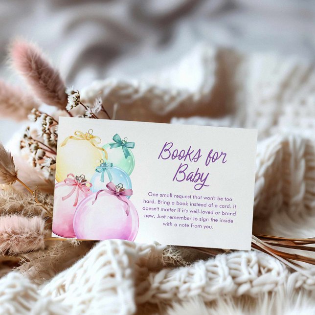 Weihnachtsbücher für das Baby Begleitkarte (Christmas Books for Baby Card)