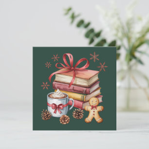 Weihnachtsbücher Lebkuchenbücher Kakao Buchliebhab Feiertagskarte
