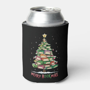 Weihnachtsbuchliebhaber Baum Bibliothekar Frohe Bu Dosenkühler