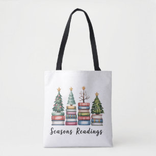 Weihnachtsbuchliebhaber-Lehrer Lesesaison Xmas Tasche