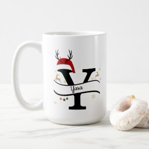 Weihnachtsbuchstabe Y Alphabet Kaffeetasse
