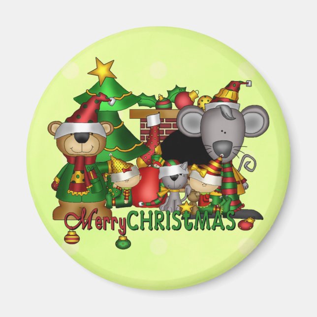 Weihnachtsbuddies Magnet (Vorne)