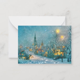 Weihnachtsbudget für die Altstadt Mini-Weihnachten Mitteilungskarte