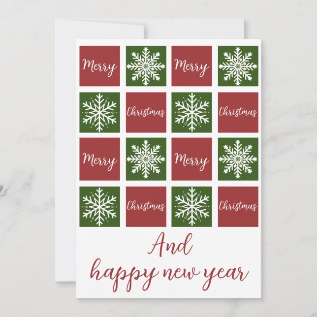 Weihnachtsbühnen Feiertagskarte (Vorderseite)