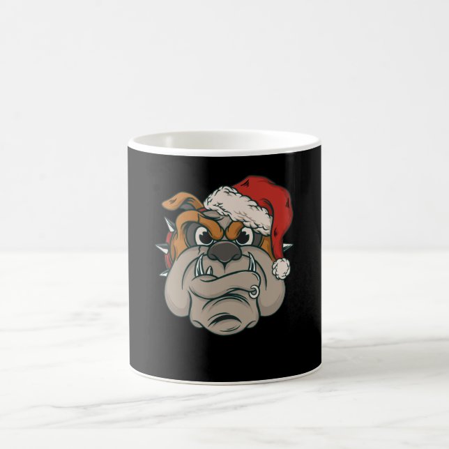 Weihnachtsbulldog Kaffeetasse (Mittel)